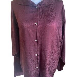 RALPH LAUREN SILK PAISLEY BLOUSE